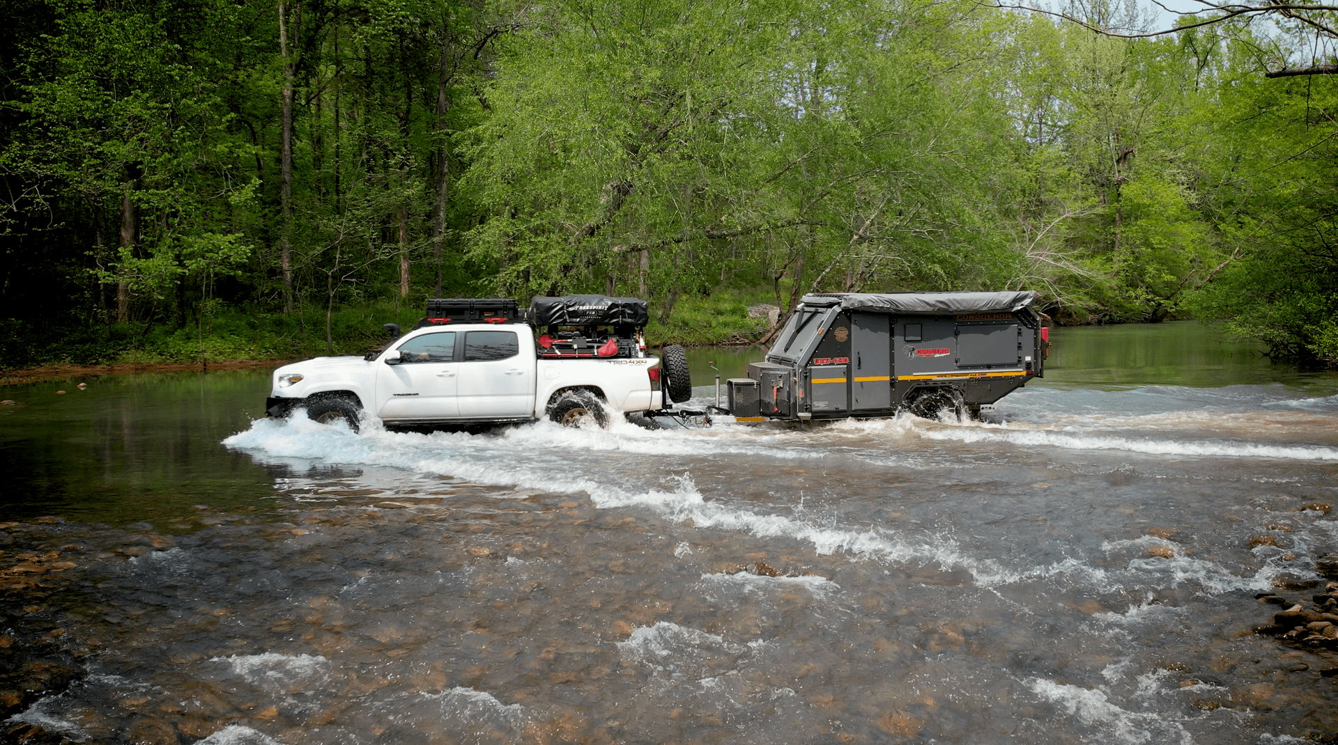 Trail-ready vehicle with a custom OZK lift setup, integrating storage, clearance, and performance.